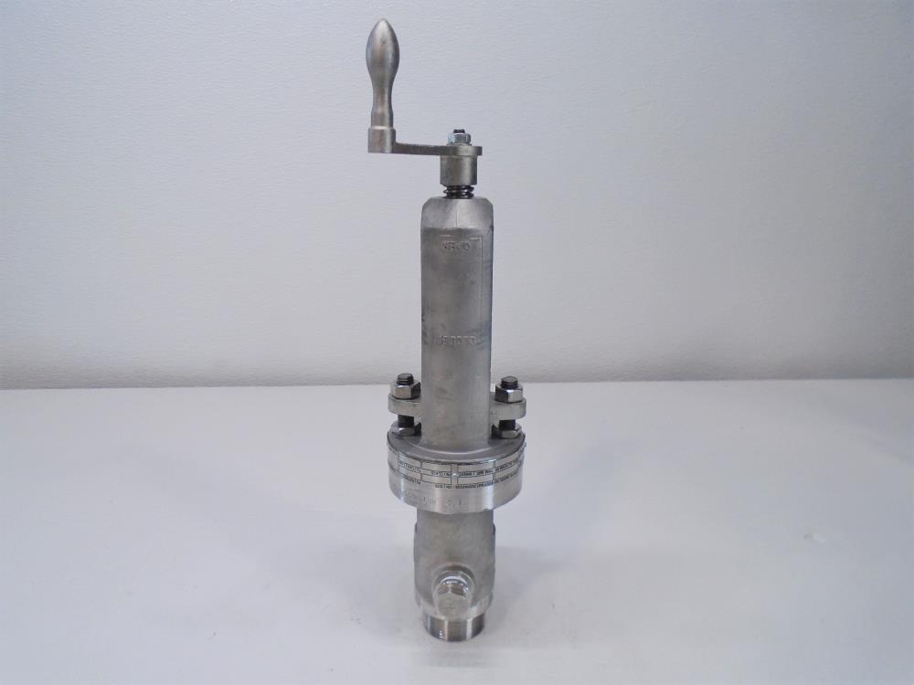 Fetterolf Schuf 1-1/2" x 1" Sampling Valve, Stainless Steel, Model 32FG